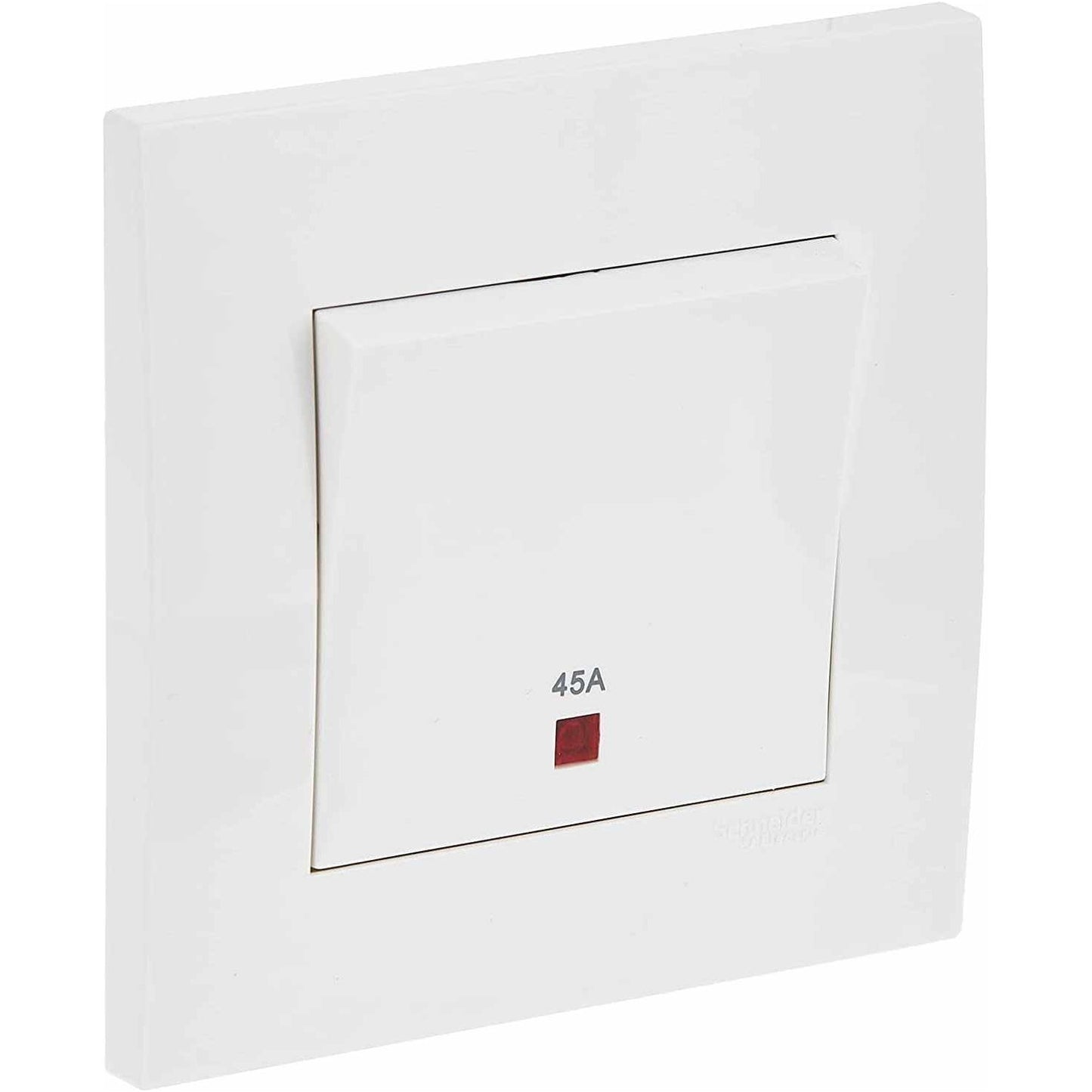 Schneider Electric Vivace, 1 Gang, Double Pole Switch, 45 A, White, Double Pole, KB31DR45N - Deluxe Electricals