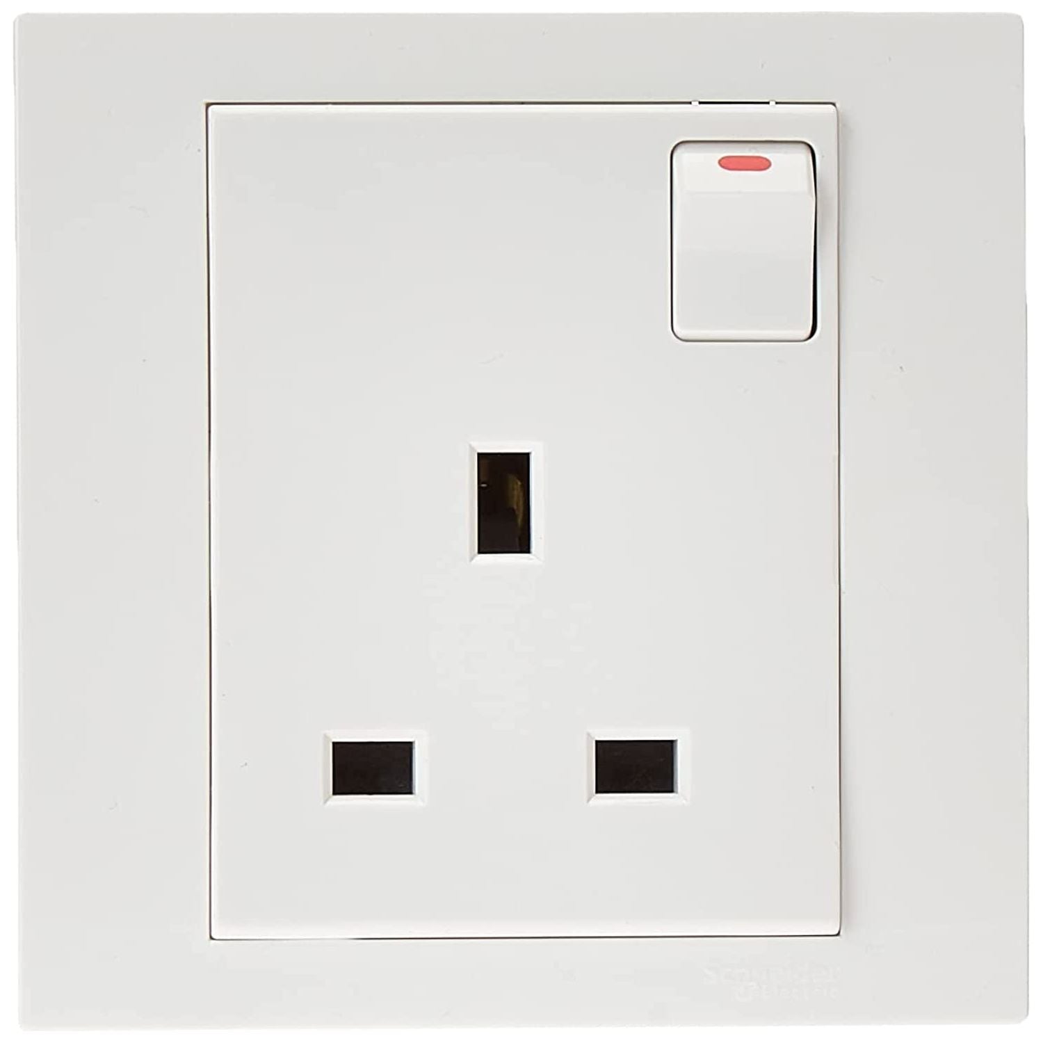 Schneider Electric Vivace, 1 Gang, Socket, 13A 250V, White, KB15 - Deluxe Electricals