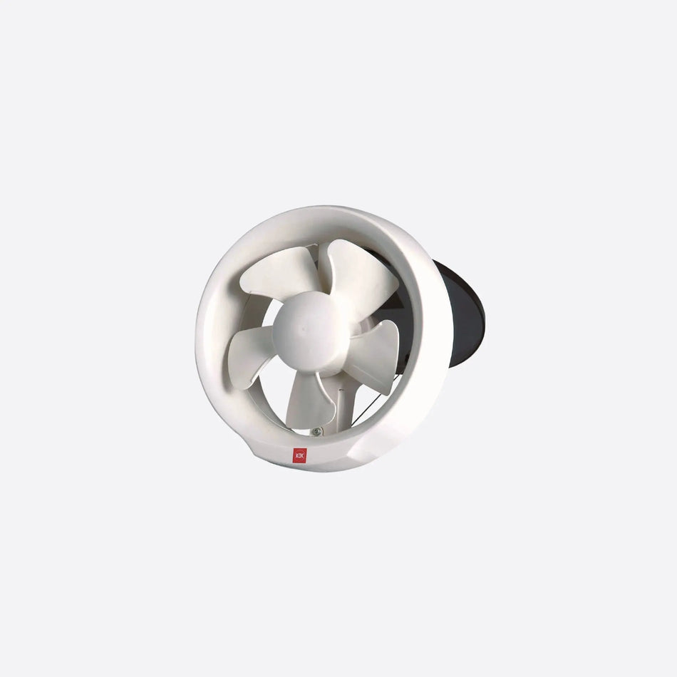 KDK 15WUD 6-inch glass-mounted exhaust fan, white, product photo