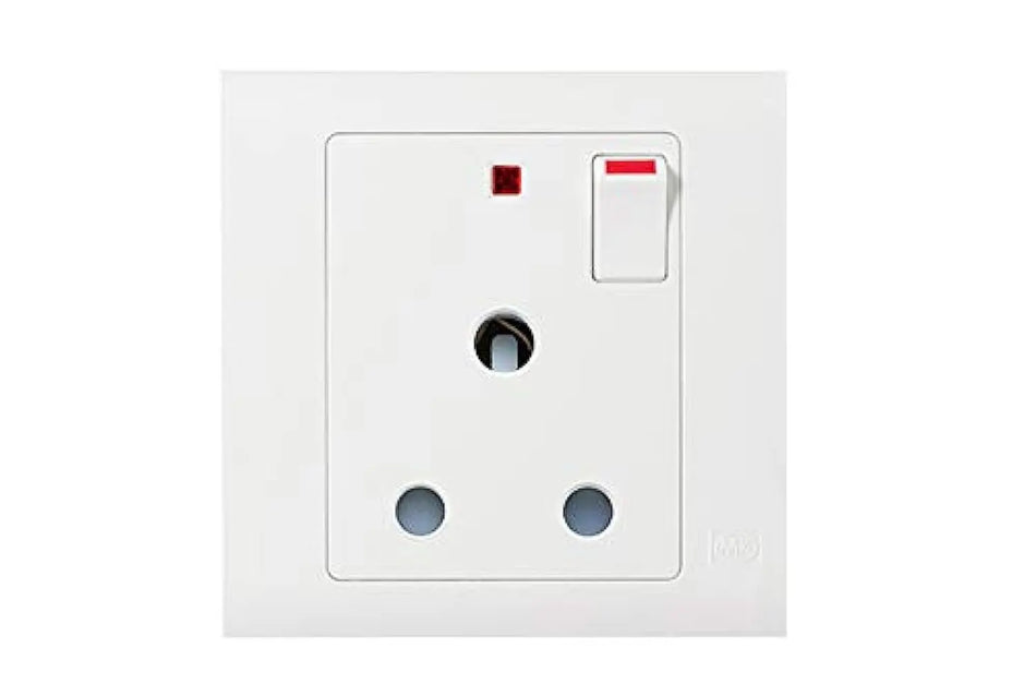 MK 15A 1 Gang DP Switched Socket-MV2893 MK Electric