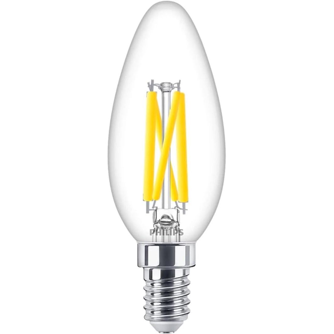 Philips MAS LEDCandle 3.4W (40W Eq.) E14 – 927 Warm Glow B35 Clear Glass