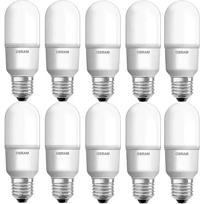 Osram LED Value TruWave 12W E27 bulbs, 10-pack, white glass with metal screw bases UAE