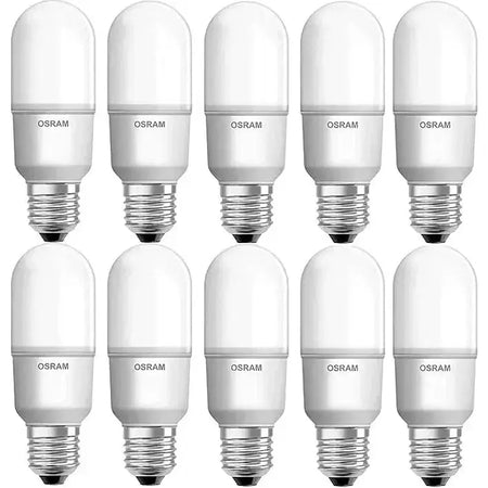 Osram LED Value TruWave 12W E27 bulbs, 10-pack, white glass with metal screw bases UAE
