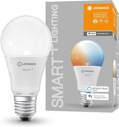 LEDVANCE Smart LEDLamp with WiFi Technology, Base: E14, Di mmable, Tunable White (2700-6500K), RGB Colors Changeable, Replaces Incandescent Lamps with 40 W, SMART+ WiFi Candle Multicolour, 1-Pack - Deluxe Electricals