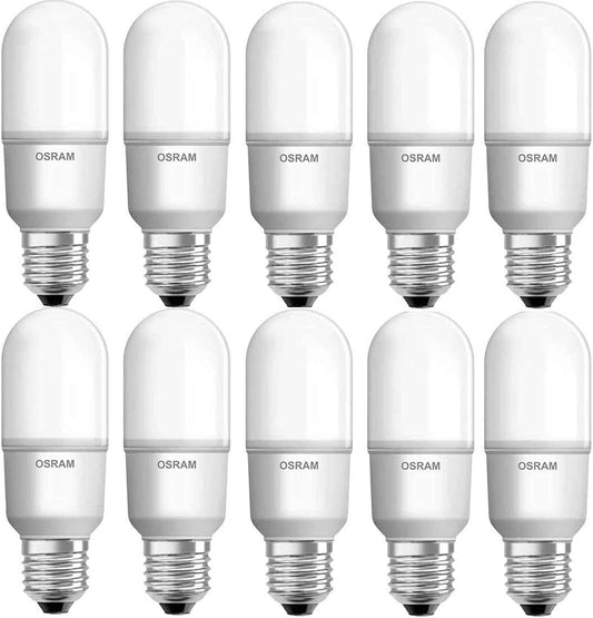 Osram E27 LED Value Stick Bulb 10W 2700K Warm White (Pack of 10)