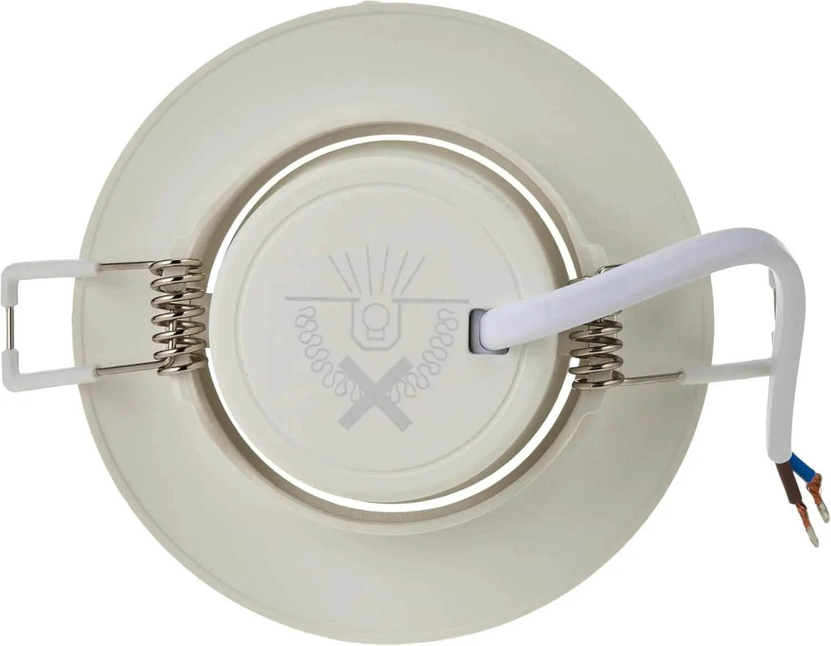 Philips SL052 RD SPOT 070 5.8W 6500K LED recessed downlight, white round fixture with spring clamps and exposed wiring UAE