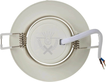 Philips SL052 RD SPOT 070 5.8W 6500K LED recessed downlight, white round fixture with spring clamps and exposed wiring UAE