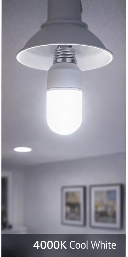Osram LED Value Stick Lamp 12W E27 frosted bulb in a ceiling fixture, 4000K cool white. UAE