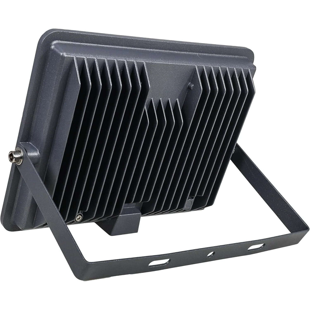 Alt Tag: Ledvance 200W LED Floodlight IP65 6500K Daylight rear view with heat sink fins and mounting bracket UAE