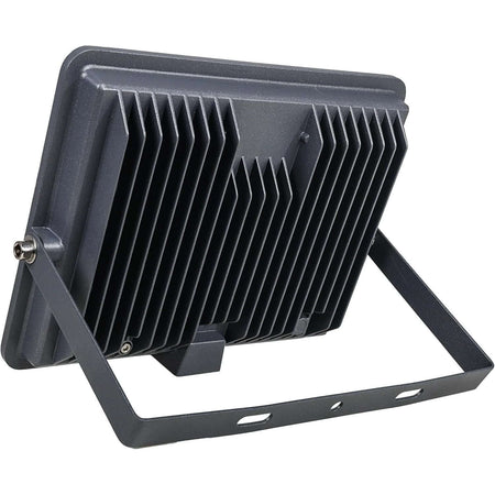Alt Tag: Ledvance 200W LED Floodlight IP65 6500K Daylight rear view with heat sink fins and mounting bracket UAE