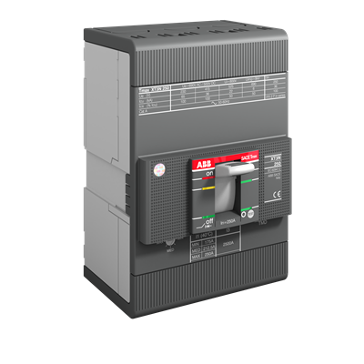 ABB MCCB XT3N 250 TMD 200-2000 ثلاثي الأقطاب 50 درجة مئوية