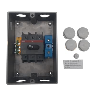 ABB KSE3100TPN قاطع عزل مغلق مقاوم للعوامل الجوية 100 أمبير 3 أقطاب IP66