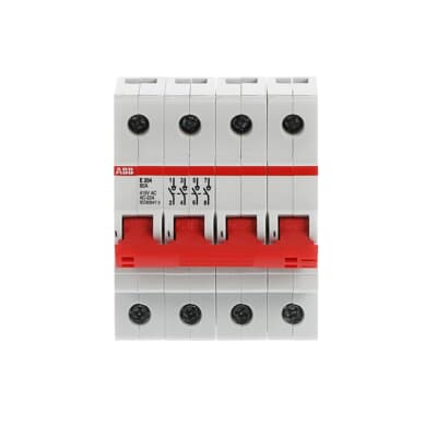 Abb Rail Mounting Isolator 80A 4P E204/80R 2CDE284001R0080