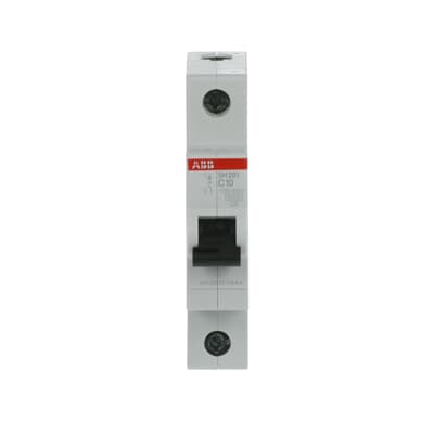 ABB 10A 6kA Single Pole MCB, SH201-C10 2CDS211001R0104