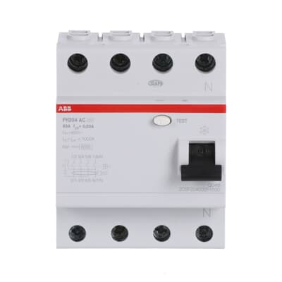 ABB ELCB/RCCB - 63A 4Pole 30mA - FH204 AC-63/0,03