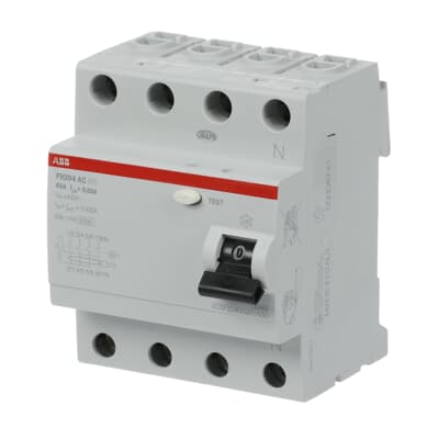 ABB ELCB/RCCB - 63A 4Pole 30mA - FH204 AC-63/0,03