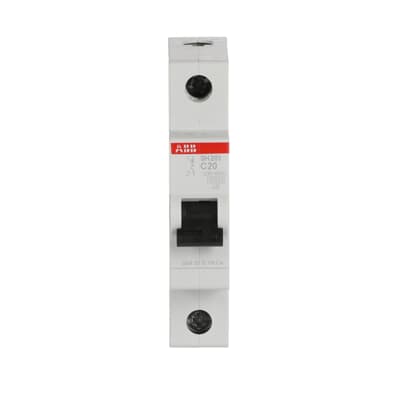 ABB MCB 20A 6Ka Single Pole Breaker S201M-C20