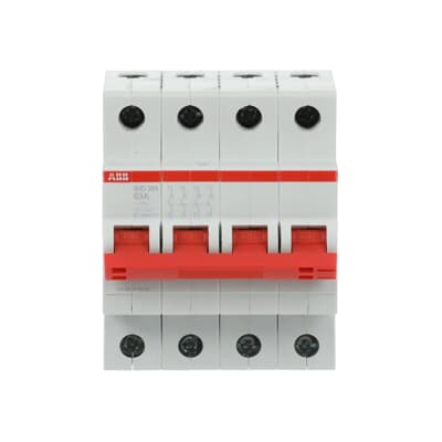 قاطع تيار معياري رباعي الأقطاب ABB SHD204 63A