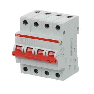 قاطع تيار معياري رباعي الأقطاب ABB SHD204 63A