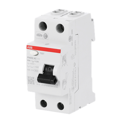 ABB RCCB/ELCB FH202 63A قطبين 100mA
