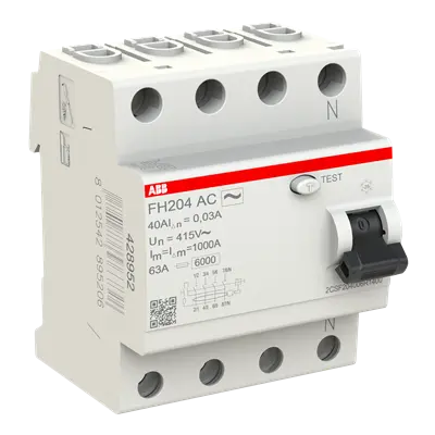 ABB FH204 AC-40/0.03 RCCB 40A 4-Pole 30mA - additional view