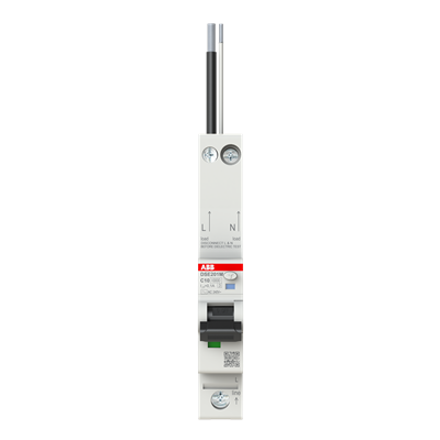 ABB 10A 100mA 1P+N - DSE201 M C16 AC100 RCBO