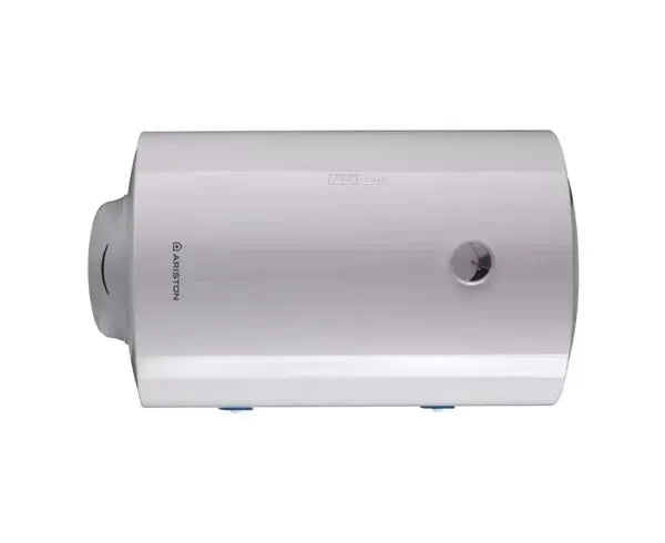 Ariston Blu R 80L horizontal water heater installed on wall