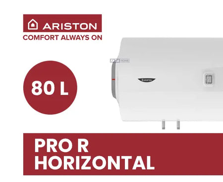 Ariston Pro1 R 80L horizontal wall-hung water heater, additional view