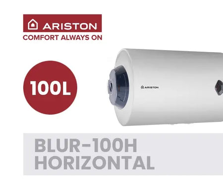 Ariston Blu R 100L horizontal wall-hung water heater, additional view