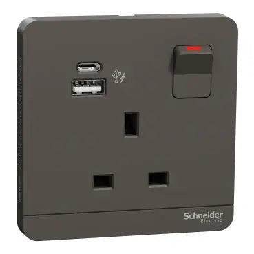 Schneider AvatarOn E8315DACUSB 21W USB Socket Schneider Electric