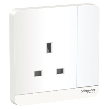 Schneider Electric E8315N_WE_G12 13A LED Switched Socket