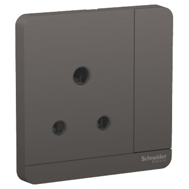 Schneider AvatarOn E8315 15A BS546 Socket Dark Grey