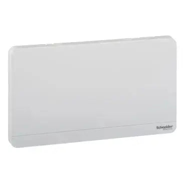 Schneider AvatarOn 2-Gang Blank Plate – White (same finish family, official Schneider Electric image)