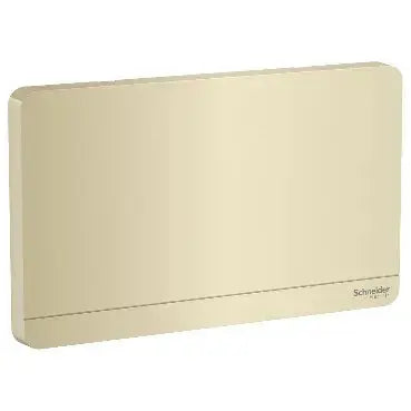 Schneider AvatarOn 2-Gang Blank Plate – Wine Gold (same finish family, official Schneider Electric image)