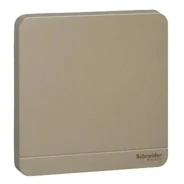 Schneider AvatarOn 1-Gang Blank Plate – Wine Gold (same finish family, official Schneider Electric image)