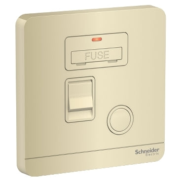 Schneider AvatarOn E8331D 13A Switch Fuse Wine Gold