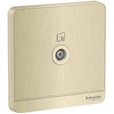 Schneider AvatarOn E8331TV 75 Ohm TV Socket Gold Schneider Electric