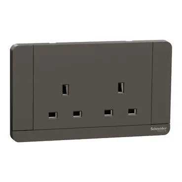 Schneider AvatarOn E83T25D 13A 2G Switched Socket Schneider Electric