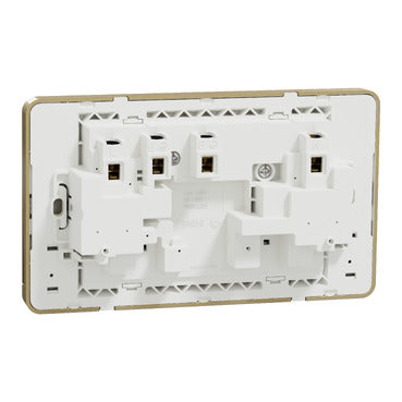Schneider AvatarOn E83T25D 2-Gang Flush Socket