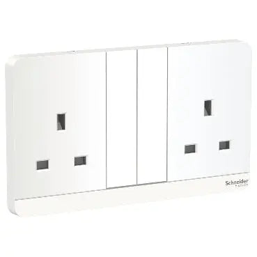 Schneider Electric AvatarOn 2-Gang 13A LED Switched Socket Schneider Electric