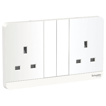 Schneider Electric AvatarOn 2-Gang 13A 3P Switched Socket