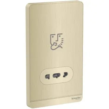 Schneider AvatarOn E83T727V Shaver Socket Gold Schneider Electric