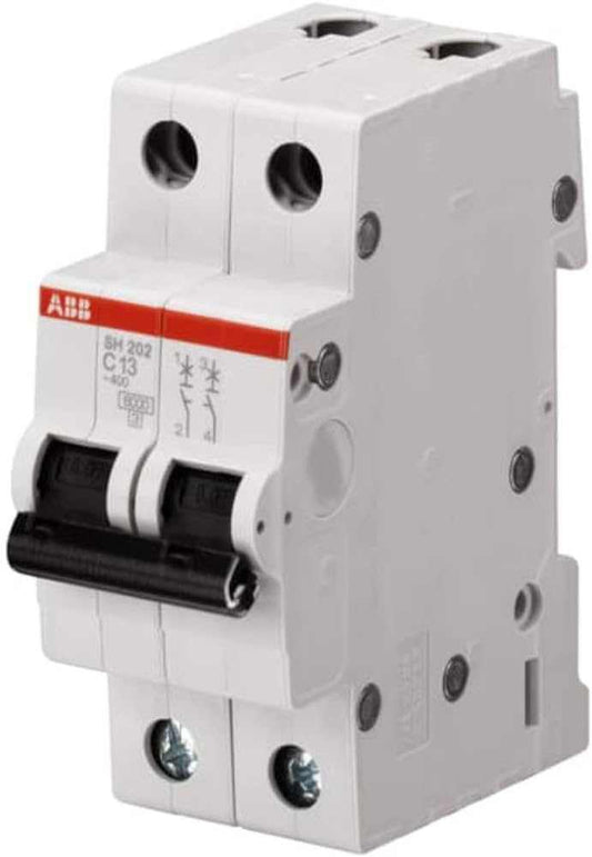 ABB Double pole Miniature Circuit Breaker 32A DP MCB C SH202-C32 2CDS212001R0324 - Deluxe Electricals
