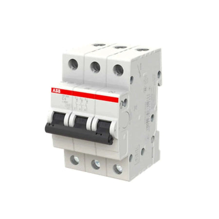 ABB SH203-C6 3-pole miniature circuit breaker, 6A, white body UAE