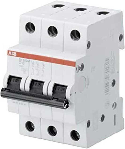 ABB Three pole Miniature Circuit Breaker 40 amp MCB 10KA SH203M-C40 2CDS273011R0404 - Deluxe Electricals