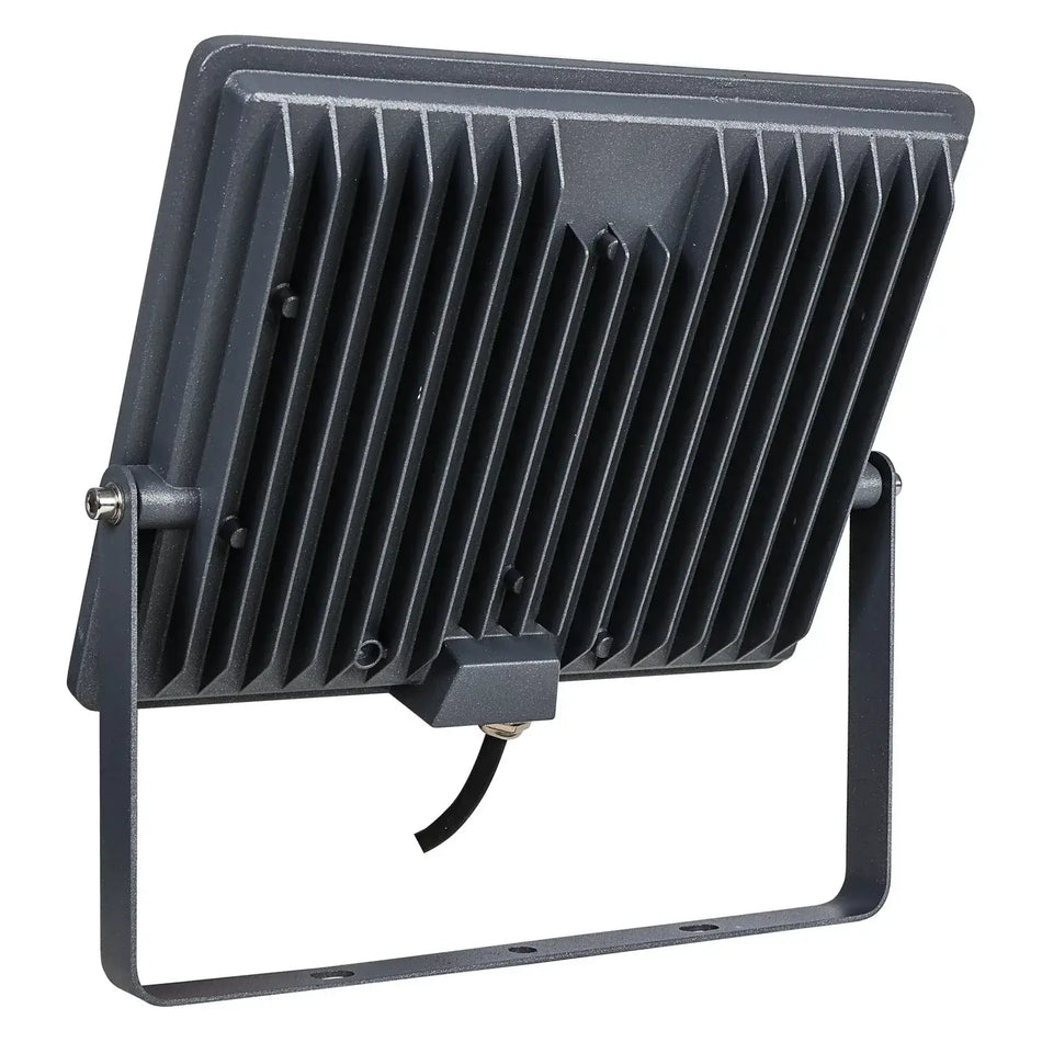 Ledvance LED Eco Lite Floodlight 100W G2 IP65; grey metal housing with ribbed heat sink and mounting bracket UAE