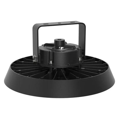 Ledvance LED Performance Highbay 150W Gen4 ceiling light with black circular heatsink and mounting bracket
