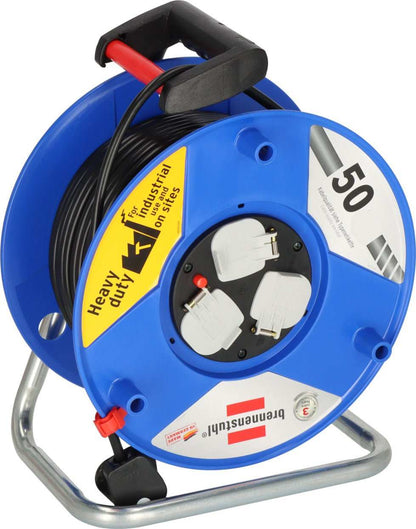 Brennenstuhl Garant Cable Reel: German-Made 13A 3-Way Power Distribution Hub - Deluxe Electricals