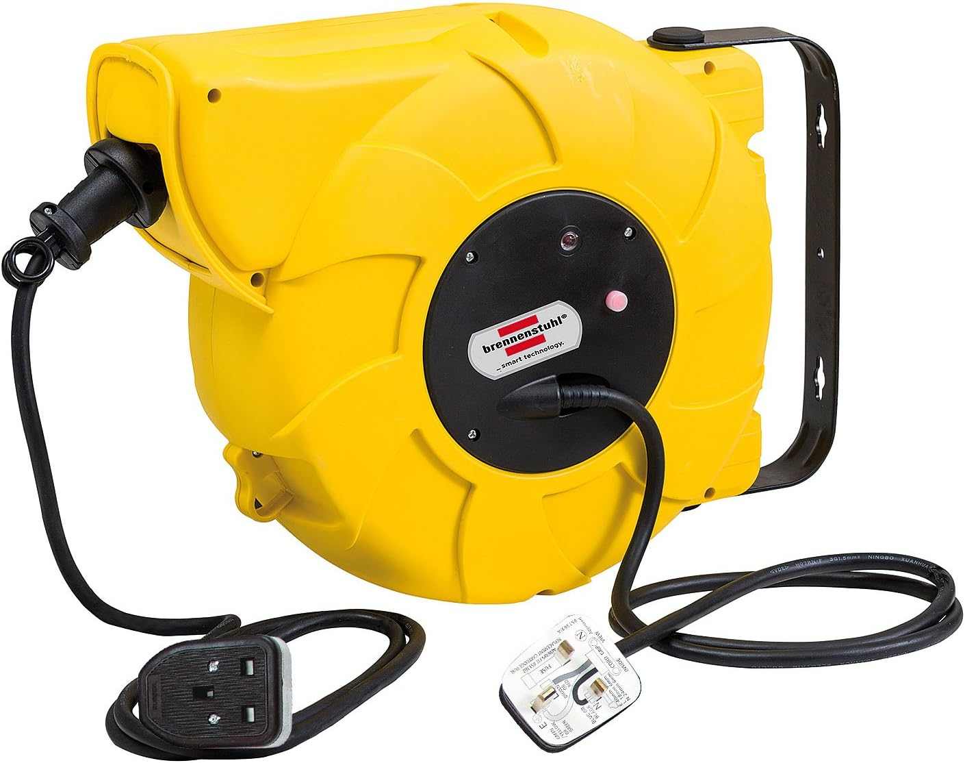 Brennenstuhl Automatic Rewind Cable Reel 16+2m H07RN-F 3G1,5 1241003300 - Deluxe Electricals