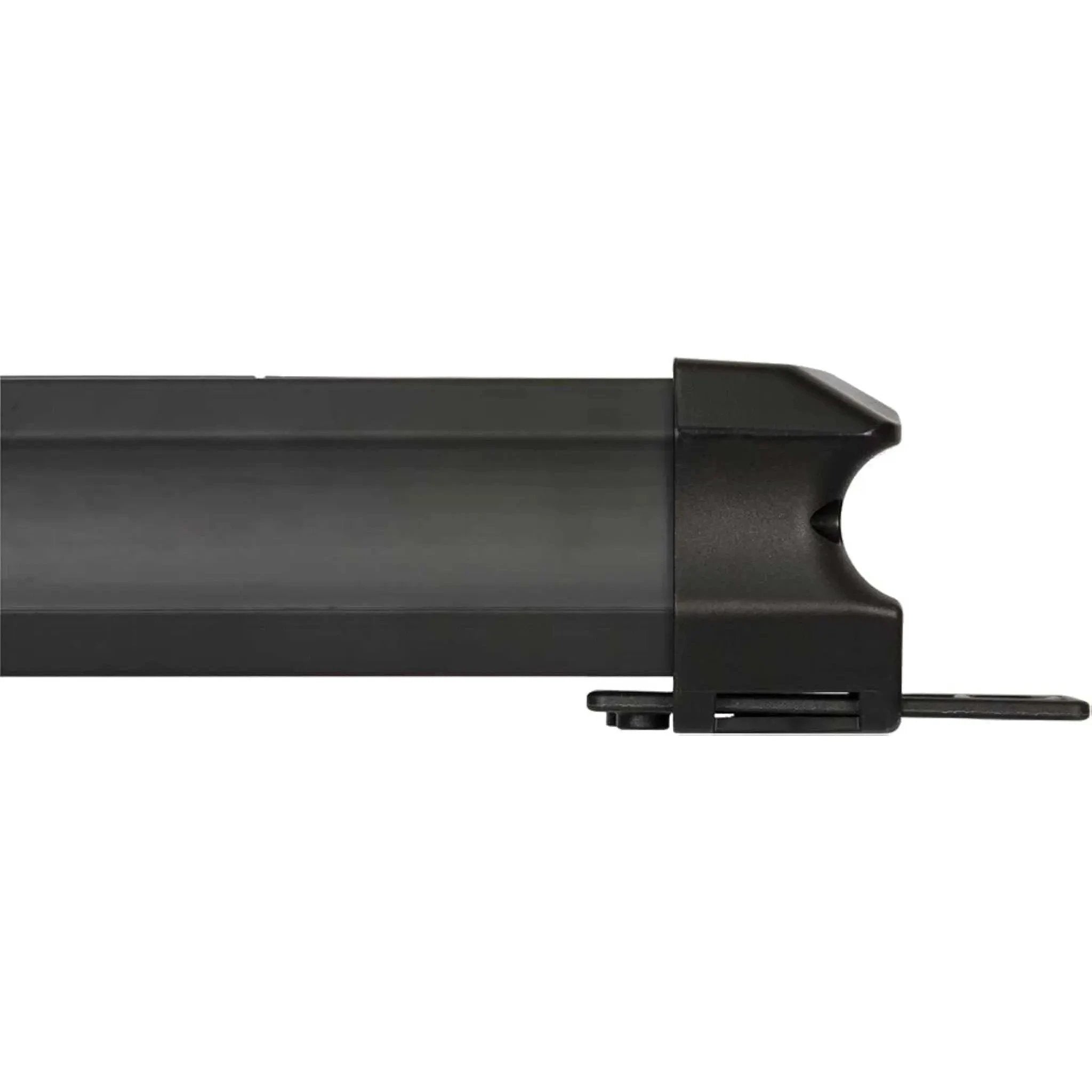 Brennenstuhl Premium Line 5-way Extension Cord 3m side view of black power strip housing, German-made universal extension lea
